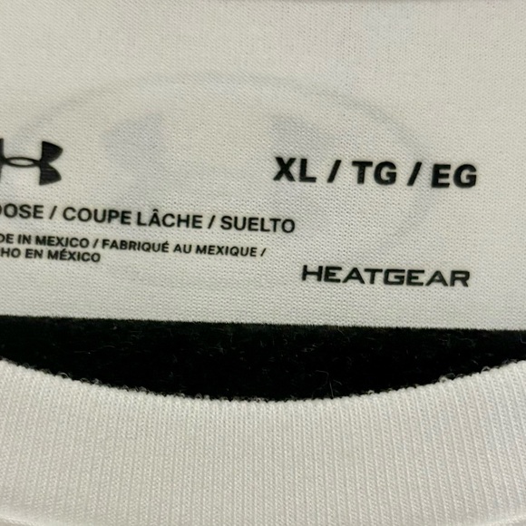 Under Armour White Performance Short Sleeve Tee - Picture 4 of 4